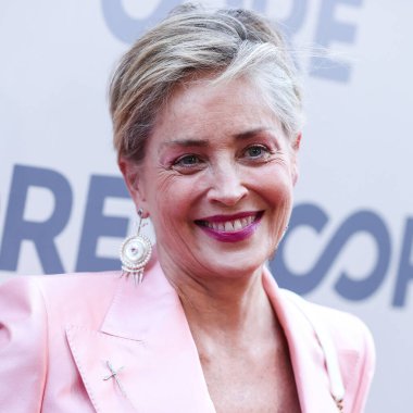 Amerikalı aktris Sharon Stone, 10 Haziran 2022 'de Hollywood Paladyumu' nda düzenlenen Sean Penn ve Ann Lee 'nin ev sahipliği yaptığı 2022 CORE Gala' sına gelir..