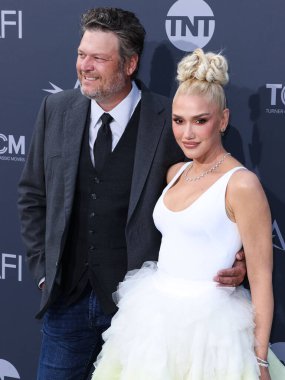 Amerikalı şarkıcı Blake Shelton ve eşi / Amerikalı şarkıcı Gwen Stefani, 9 Haziran 2022 'de Dolby Theatre' da düzenlenen 48. AFI Yaşam Başarı Ödülüne geldiler..
