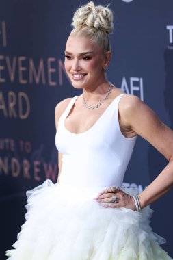 Amerikalı şarkıcı Gwen Stefani, 9 Haziran 2022 'de Dolby Tiyatrosu' nda düzenlenen 48. AFI Yaşam Boyu Başarı Ödülüne ulaştı..