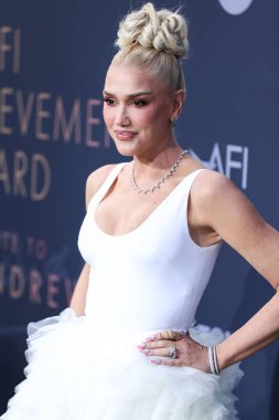 Amerikalı şarkıcı Gwen Stefani, 9 Haziran 2022 'de Dolby Tiyatrosu' nda düzenlenen 48. AFI Yaşam Boyu Başarı Ödülüne ulaştı..