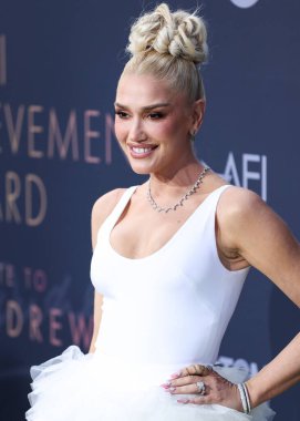 Amerikalı şarkıcı Gwen Stefani, 9 Haziran 2022 'de Dolby Tiyatrosu' nda düzenlenen 48. AFI Yaşam Boyu Başarı Ödülüne ulaştı..