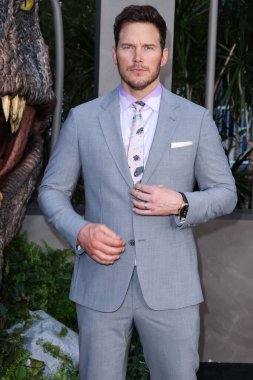 Amerikalı aktör Chris Pratt, 6 Haziran 2022 'de Hollywood, Los Angeles, Kaliforniya, ABD' de bulunan TCL Çin Tiyatrosu IMAX 'te düzenlenen Universal Pictures' ın 'Jurassic World Dominion' filminin Los Angeles galasına geldi..