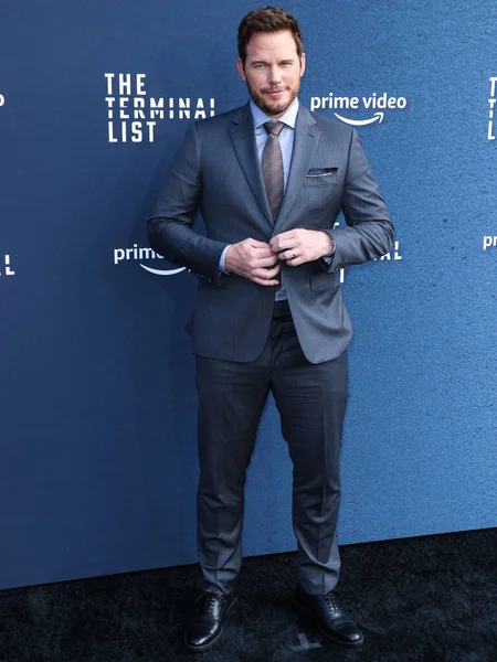 American Actor Chris Pratt Arrives Los Angeles Premiere Amazon Prime — Stock Photo, Image