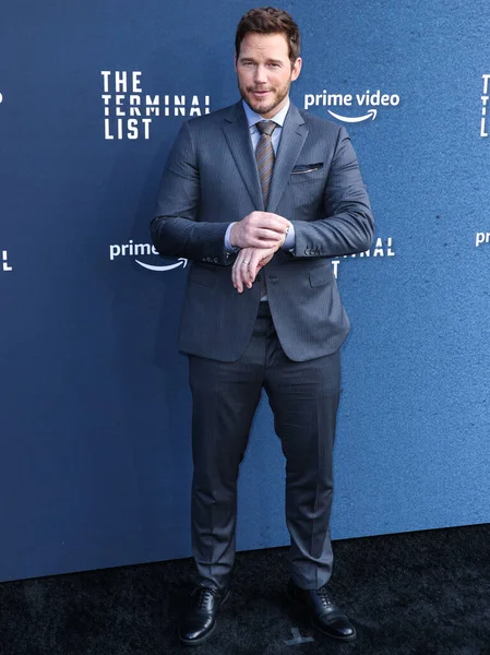 2022年6月22日 アメリカの俳優クリス プラットが 2022年6月22日にアメリカ シアター コンプレックスのディレクター ギルドで開催されたAmazon Prime Videoの Terminal — ストック写真