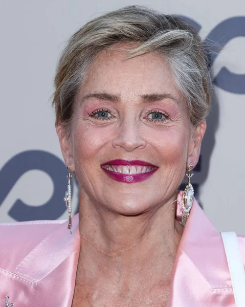 Atriz Americana Sharon Stone Chega Gala Core 2022 Hospedada Por — Fotografia de Stock