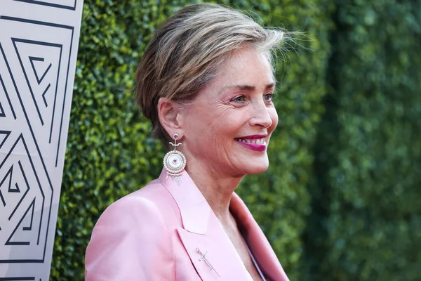 American Actress Sharon Stone Arrives 2022 Core Gala Hosted Sean — Stock Photo, Image