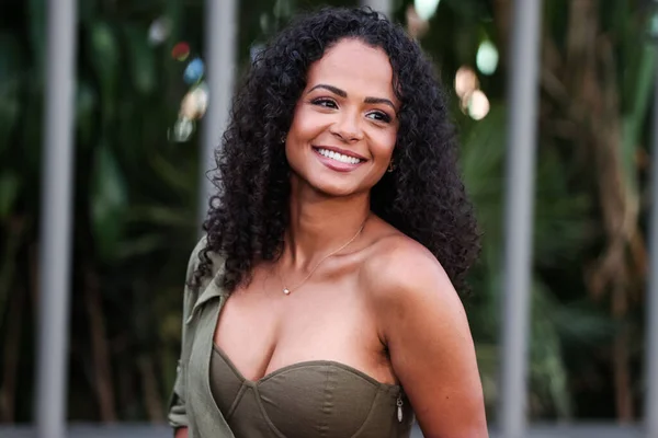 Attrice Americana Christina Milian Arriva Los Angeles Premiere Universal Pictures — Foto Stock