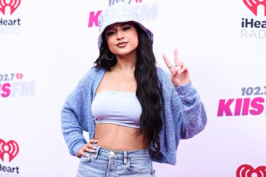 Amerikalı şarkıcı Becky G, 4 Haziran 2022 'de Carson, Los Angeles, Kaliforniya' da düzenlenen Wango Radyosu 'na katılıyor..