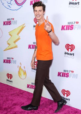 Kanadalı şarkıcı ve söz yazarı Shawn Mendes, 4 Haziran 2022 'de Carson, Los Angeles, Kaliforniya' da düzenlenen Wango Radyosu 'na katılmaktadır.. 