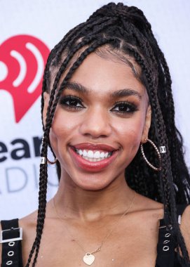 Amerikalı aktris Teala Dunn, 4 Haziran 2022 'de Carson, Los Angeles, Kaliforniya' da düzenlenen Wango Radyosu 2022 'de katılmaktadır.. 