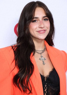 Kanadalı şarkıcı-söz yazarı Tate McRae, 4 Haziran 2022 'de Carson, Los Angeles, Kaliforniya' da düzenlenen Wango Radyosu 'na katılmaktadır..