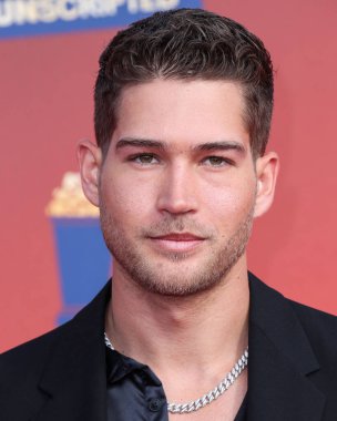 5 Haziran 'da yayınlanan bu resimde Dom Fenison 2022 MTV Film ve TV Ödülleri' ne ulaşır: Santa Monica, Los Angeles, Kaliforniya, ABD 'deki Barker Hangar' da UNSCRIPTED.