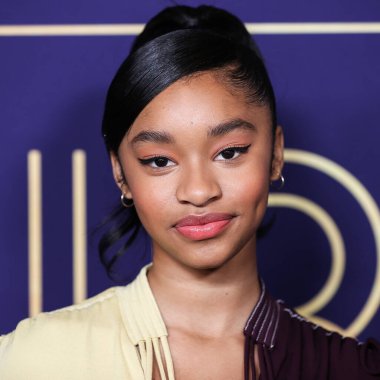 Amerikalı aktris Akira Akbar, NBCUniversal 'in' Bel-Air 'etkinliğine 24 Mayıs 2022' de Hollywood, Los Angeles, Kaliforniya, ABD 'deki NBCU FYC House' a geldi.. 