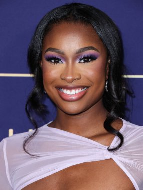 Amerikalı şarkıcı / aktris Coco Jones, NBCUniversal 'in' Bel-Air 'etkinliğine 24 Mayıs 2022' de Hollywood, Los Angeles, Kaliforniya, ABD 'deki NBCU FYC House' a geldi.. 