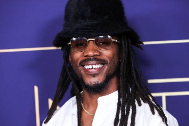 Amerikalı rapçi D Smoke (Daniel Anthony Farris), 24 Mayıs 2022 'de Hollywood, Los Angeles, Kaliforniya, ABD' deki NBCU FYC House 'da düzenlenen NBCUniversal' in FYC Organizasyonu 'na katıldı.. 