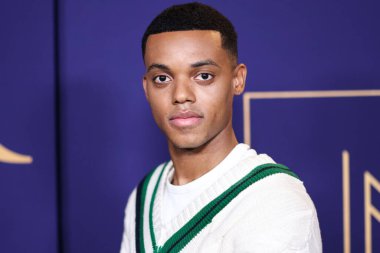 Amerikalı aktör Jabari Banks, NBCUniversal 'in' Bel-Air 'adlı etkinliğine 24 Mayıs 2022' de Hollywood, Los Angeles, Kaliforniya, ABD 'deki NBCU FYC House' a geldi.. 