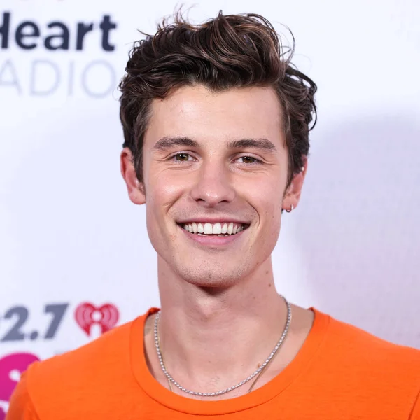 Shawn Mendes Kanadai Énekes Dalszerző Részt Vesz 2022 Iheartradio Wango — Stock Fotó