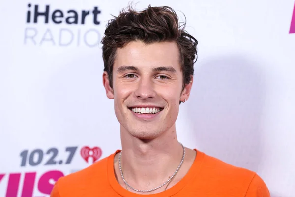 Shawn Mendes Kanadai Énekes Dalszerző Részt Vesz 2022 Iheartradio Wango — Stock Fotó