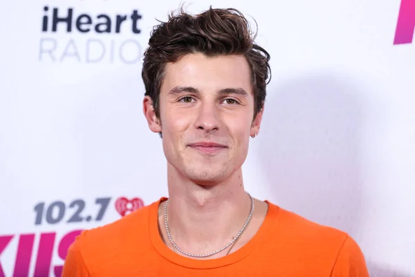 Shawn Mendes Kanadai Énekes Dalszerző Részt Vesz 2022 Iheartradio Wango — Stock Fotó