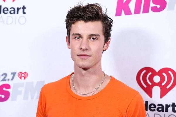 Shawn Mendes Kanadai Énekes Dalszerző Részt Vesz 2022 Iheartradio Wango — Stock Fotó