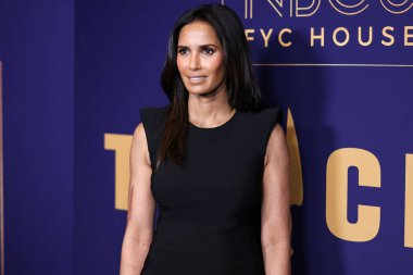 Hint-Amerikan yazar Padma Lakshmi, 21 Mayıs 2022 'de Hollywood, Los Angeles, Kaliforniya, ABD' deki NBCU FYC binasında düzenlenen NBCUniversal 'in' Top Chef 'etkinliğine geldi..
