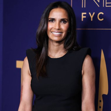 Hint-Amerikan yazar Padma Lakshmi, 21 Mayıs 2022 'de Hollywood, Los Angeles, Kaliforniya, ABD' deki NBCU FYC binasında düzenlenen NBCUniversal 'in' Top Chef 'etkinliğine geldi..