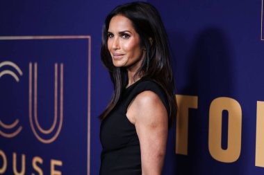 Hint-Amerikan yazar Padma Lakshmi, 21 Mayıs 2022 'de Hollywood, Los Angeles, Kaliforniya, ABD' deki NBCU FYC binasında düzenlenen NBCUniversal 'in' Top Chef 'etkinliğine geldi..