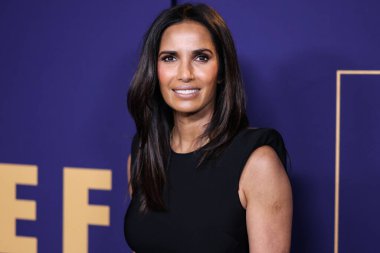 Hint-Amerikan yazar Padma Lakshmi, 21 Mayıs 2022 'de Hollywood, Los Angeles, Kaliforniya, ABD' deki NBCU FYC binasında düzenlenen NBCUniversal 'in' Top Chef 'etkinliğine geldi..