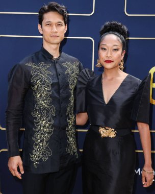 Harry Shum Jr. ve Shelby Rabara, Gold House 'un ilk Altın Çağı 2022' ye geldiler: 21 Mayıs 2022 'de Vibiana' da düzenlenen Yeni Altın Çağı, Los Angeles, Kaliforniya, ABD.