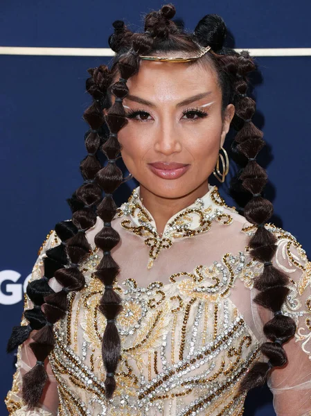 Presentadora Televisión Estadounidense Jeannie Mai Jenkins Llega Gala Inaugural Oro — Foto de Stock