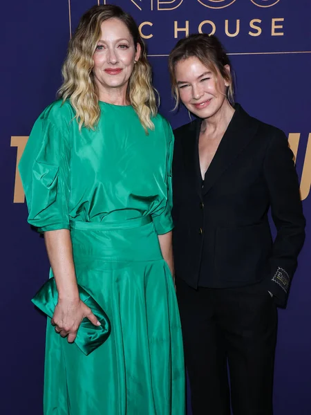 Atrizes Americanas Judy Greer Rene Zellweger Renee Zellweger Chegam Evento — Fotografia de Stock