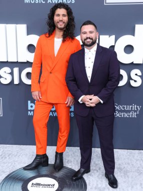 Dan + Shay 'den Dan Smyers ve Shay Mooney, 15 Mayıs 2022' de MGM Grand Garden Arena 'da düzenlenen 2022 Billboard Müzik Ödülleri' ne geldiler.. 