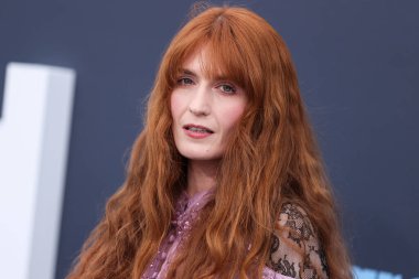 English singer Florence Welch of Florence + the Machine wearing Gucci arrives at the 2022 Billboard Music Awards held at the MGM Grand Garden Arena on May 15, 2022 in Las Vegas, Nevada, United States. 