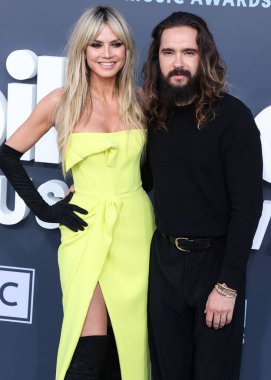 Heidi Klum ve Tom Kaulitz, 15 Mayıs 2022 'de MGM Grand Garden Arena' da düzenlenen 2022 Billboard Müzik Ödülleri 'ne geldiler.. 