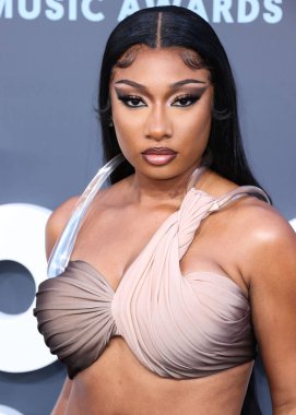 Amerikalı rapçi Megan Thee Stallion (Megan Jovon Ruth Pete), 15 Mayıs 2022 'de MGM Grand Garden Arena' da düzenlenen 2022 Billboard Müzik Ödülleri 'ne geldi..