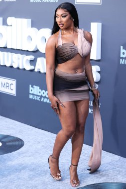 Amerikalı rapçi Megan Thee Stallion (Megan Jovon Ruth Pete), 15 Mayıs 2022 'de MGM Grand Garden Arena' da düzenlenen 2022 Billboard Müzik Ödülleri 'ne geldi..