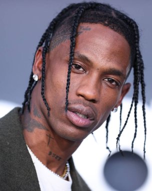 Amerikalı rapçi Travis Scott (Travi $Scott, Jacques Berman Webster II), 15 Mayıs 2022 'de MGM Grand Garden Arena' da düzenlenen 2022 Billboard Müzik Ödülleri 'ne ulaştı..