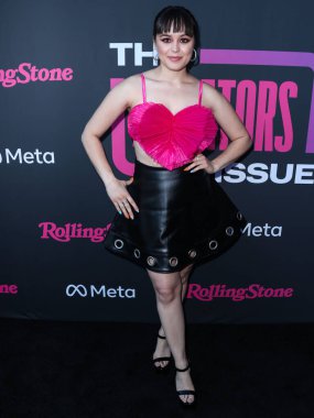 Amerikalı aktris Hayley Orrantia, 12 Mayıs 2022 'de Beverly Hills, Los Angeles, Kaliforniya, ABD' deki Hearst Estate 'te düzenlenen Rolling Stone ve Meta Açılış Yaratıcıları Sayısı Kutlaması' na geldi.