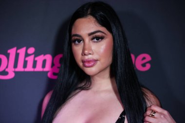 Jailyne Ojeda Ochoa arrives at the Rolling Stone And Meta Inaugural Creators Issue Celebration held at the Hearst Estate on May 12, 2022 in Beverly Hills, Los Angeles, California, United States. clipart