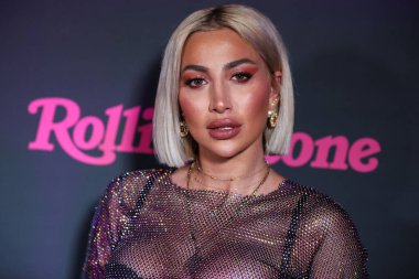 Model Roz, 12 Mayıs 2022 'de Beverly Hills, Los Angeles, Kaliforniya, ABD' deki Hearst Estate 'te düzenlenen Rolling Stone ve Meta Açılış Yaratıcıları Sayısı Kutlaması' na geliyor.. 