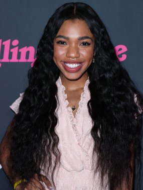 Amerikalı aktris Teala Dunn, 12 Mayıs 2022 'de Beverly Hills, Los Angeles, Kaliforniya, ABD' deki Hearst Estate 'te düzenlenen Rolling Stone ve Meta Açılış Yaratıcıları Sayısı Kutlaması' na geldi.. 