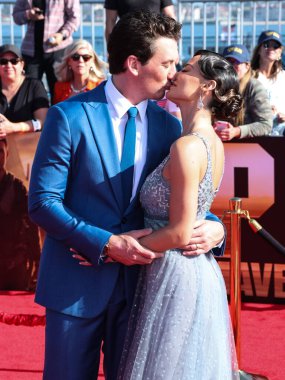 Amerikalı aktör Miles Teller ve eşi / aktris Keleigh Sperry, Paramount Pictures 'ın 