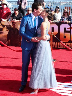 Amerikalı aktör Miles Teller ve eşi / aktris Keleigh Sperry, Paramount Pictures 'ın 