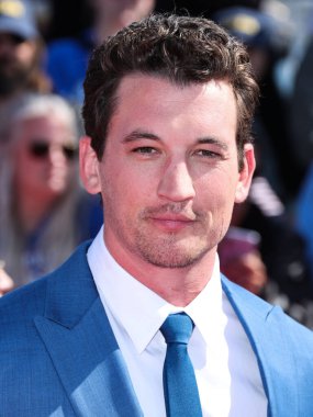 Amerikalı aktör Miles Teller, Paramount Pictures 'ın Top Gun: Maverick filminin dünya prömiyerine 4 Mayıs 2022' de ABD 'nin Kaliforniya eyaletinin San Diego kentindeki USS Midway Müzesi' nde geldi.