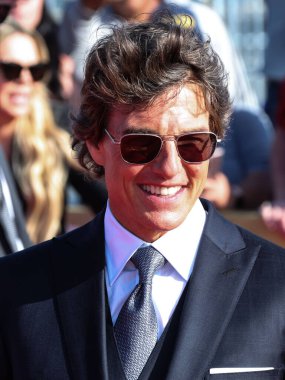 Amerikalı aktör Tom Cruise, Paramount Pictures 'ın Top Gun: Maverick filminin dünya prömiyerine 4 Mayıs 2022' de ABD 'nin Kaliforniya eyaletinin San Diego kentindeki USS Midway Müzesi' nde geldi..