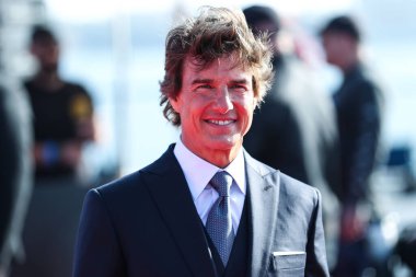 Amerikalı aktör Tom Cruise, Paramount Pictures 'ın Top Gun: Maverick filminin dünya prömiyerine 4 Mayıs 2022' de ABD 'nin Kaliforniya eyaletinin San Diego kentindeki USS Midway Müzesi' nde geldi.. 