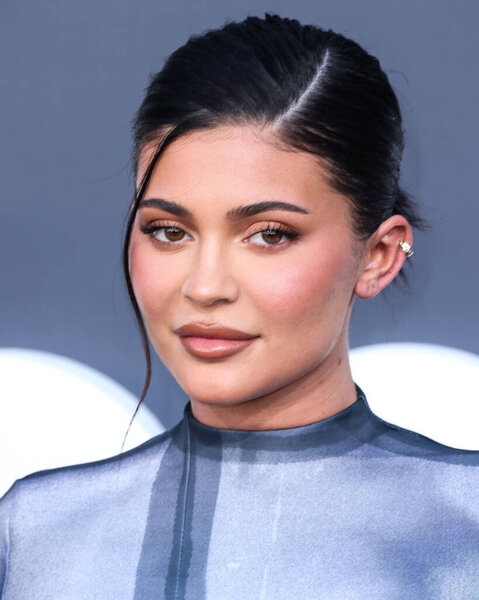 American model Kylie Jenner wearing Balmain arrives at the 2022 Billboard Music Awards held at the MGM Grand Garden Arena on May 15, 2022 in Las Vegas, Nevada, United States.