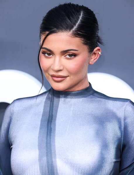 American model Kylie Jenner wearing Balmain arrives at the 2022 Billboard Music Awards held at the MGM Grand Garden Arena on May 15, 2022 in Las Vegas, Nevada, United States.