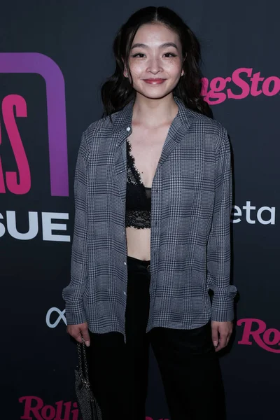 Amerikaanse Ijsdanser Maia Shibutani Arriveert Bij Rolling Stone Meta Inaugural — Stockfoto