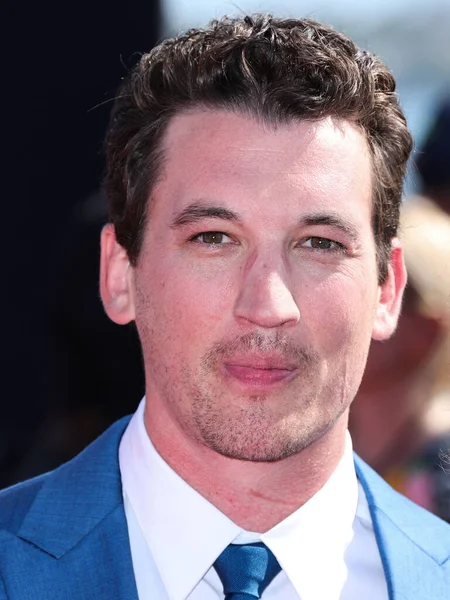 Amerikaanse Acteur Miles Teller Arriveert Mei 2022 Het Uss Midway — Stockfoto